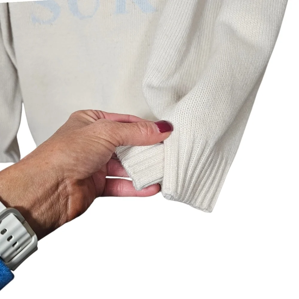 saltwater LUXE Take Me to Paradise Sweater in Cream•Size Large•NWOT! - Picture 5 of 9